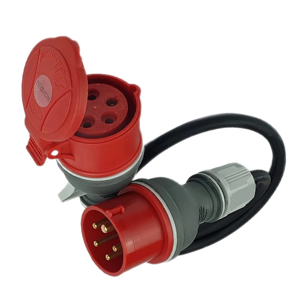 Adapterleitung (Gummi-Neopren), CEE-Stecker 230V/16A, T23 Kupplung