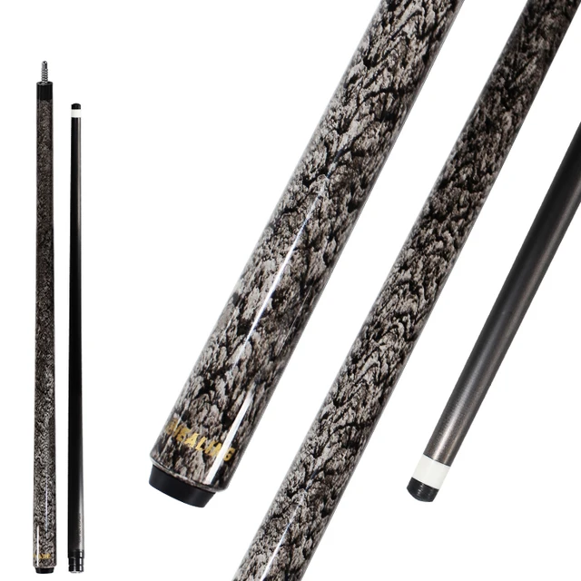 Hot! Stock 12mm Carbon Fiber Carom Cue New Quick-sand Designed Billiard Pool Cue 1410mm Radial With Black H Tip Customizable 1