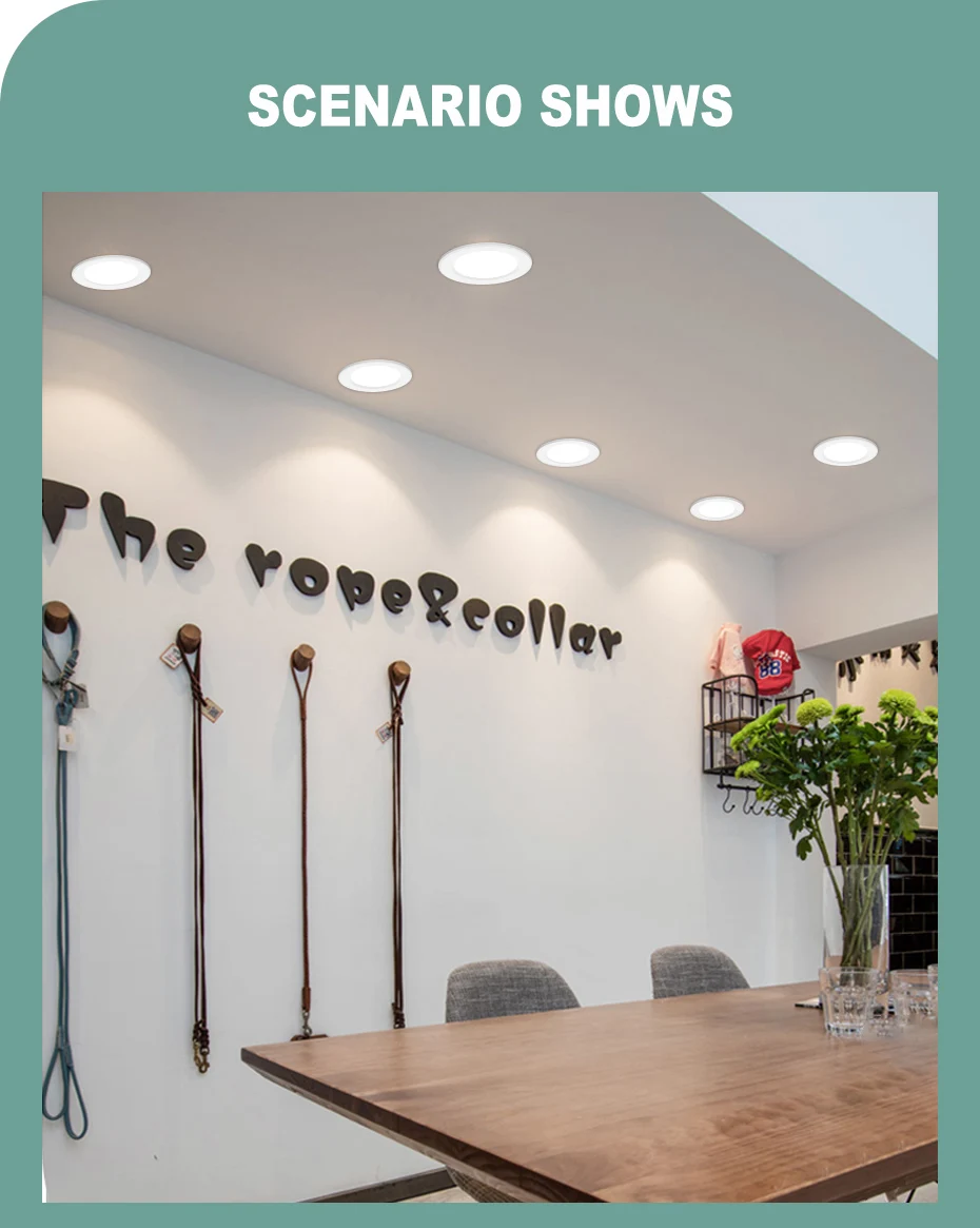 LED Downlight 3W 5W 7W 9W 12W Recessed Ceiling Led Spot 220V Led Light Spotlights Indoor Lighting Warm White Cold White led downlight recessed ceiling spotlight