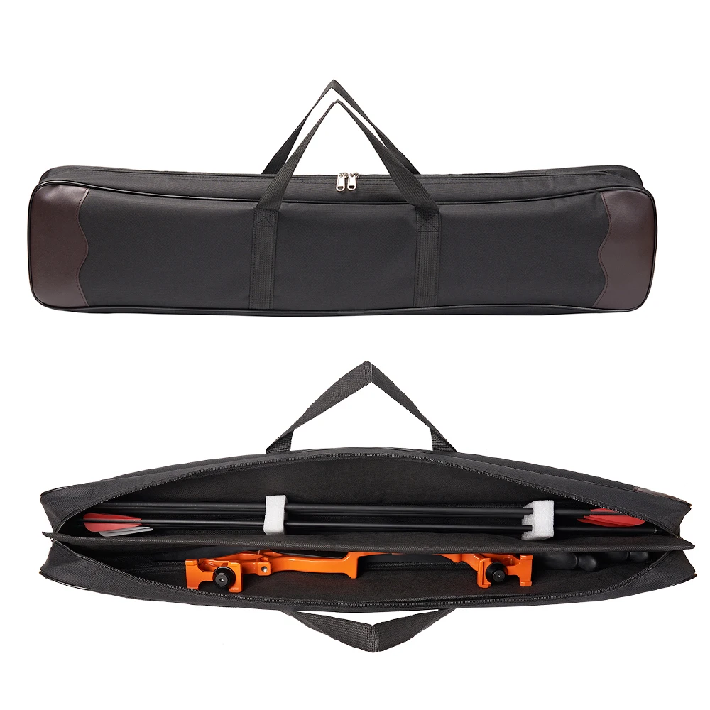 Archery Hunting Canvas Bow Bag Shoulder for Recurve Bow Holder Target Shooting Bow Carrying Case
