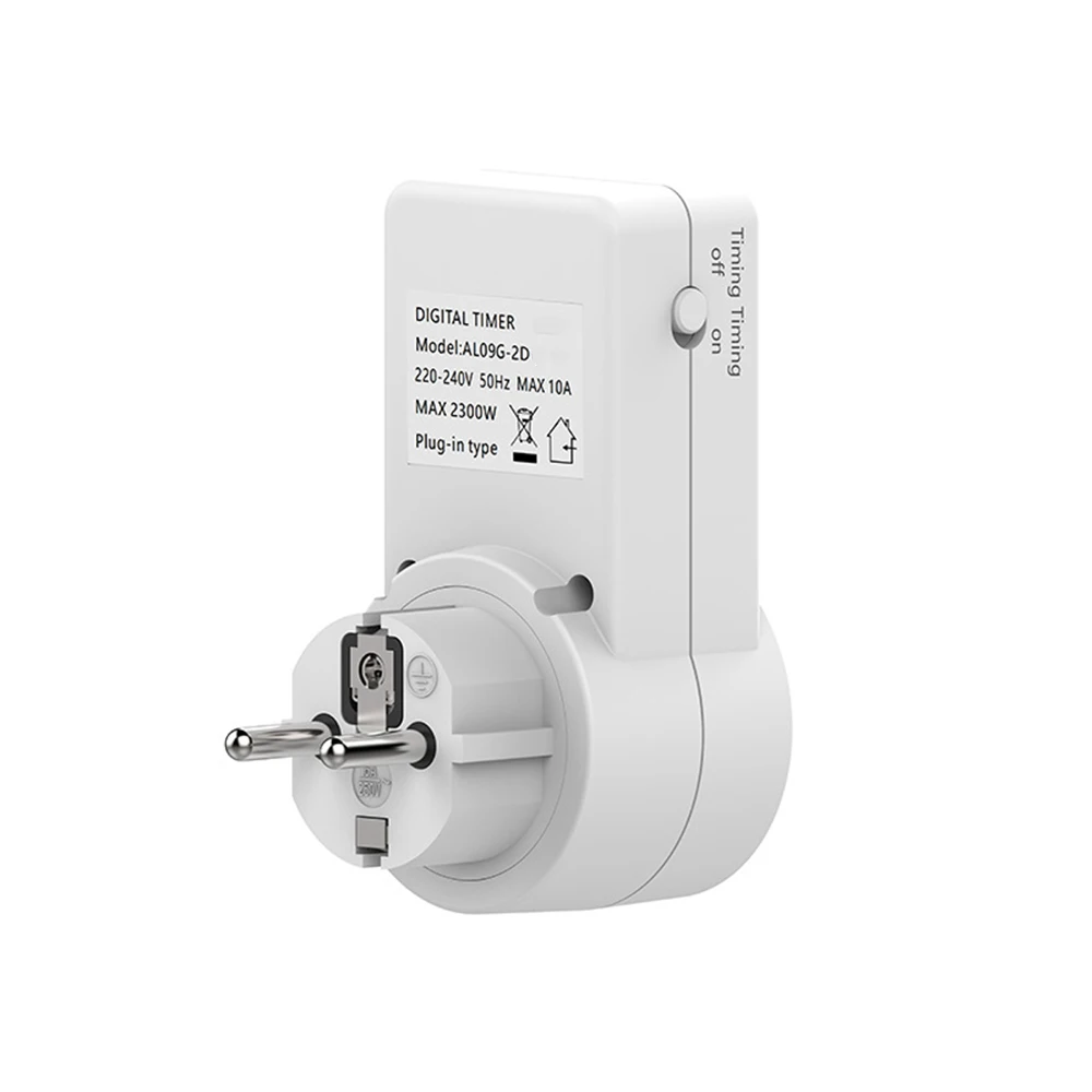 Electrical Socket Power Socket Timer Universal Timing Socket Two Digit Display EU Electronic Digital Countdown Switch Mechanical 220-240V Timer Kitchen Tools