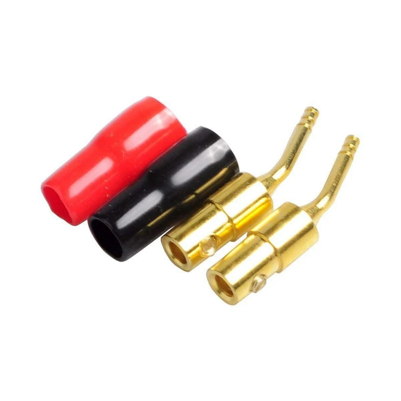 20-Pair 2Mm Banana Plug Pin Screw Type, Audio Speaker Cable Connector Copper Gold Plated