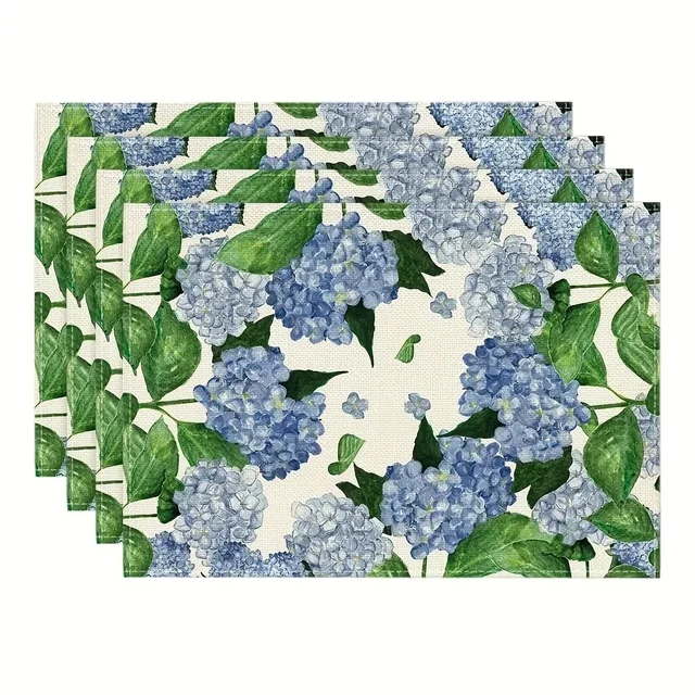 Floral Linen Table Placemats 2