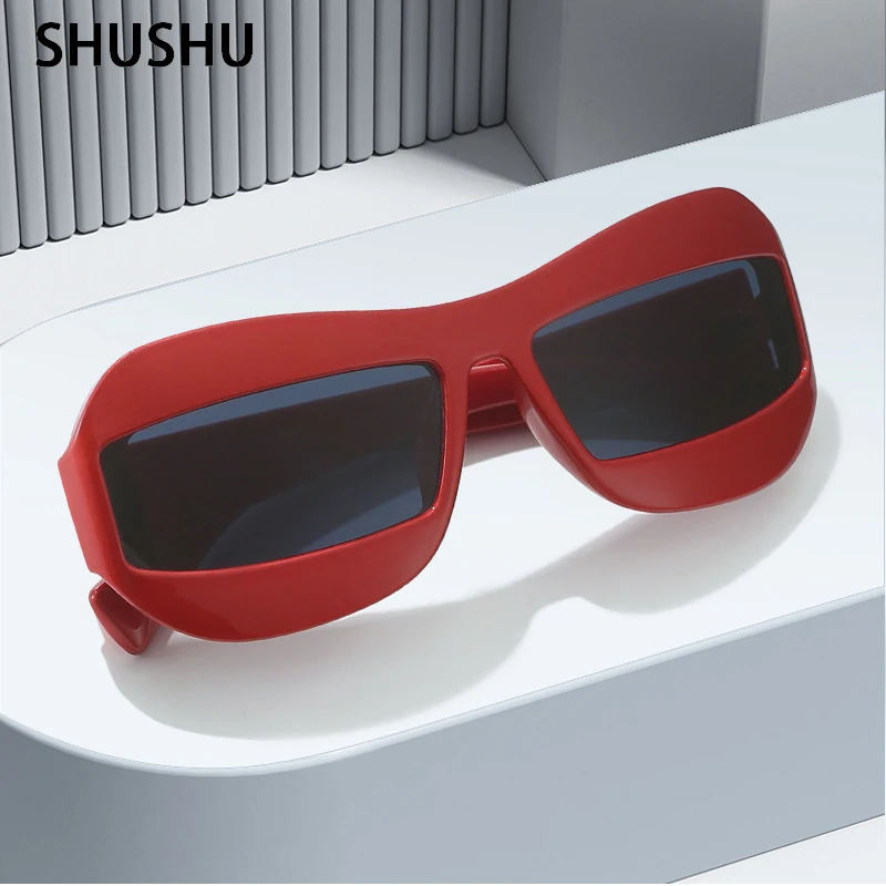 

A57 2023 New Trend Y2K Women's Cat Eye Sunglasses Men Personality Hip Hop Trend Large Frame Sun Glasses Sunvisors UV400