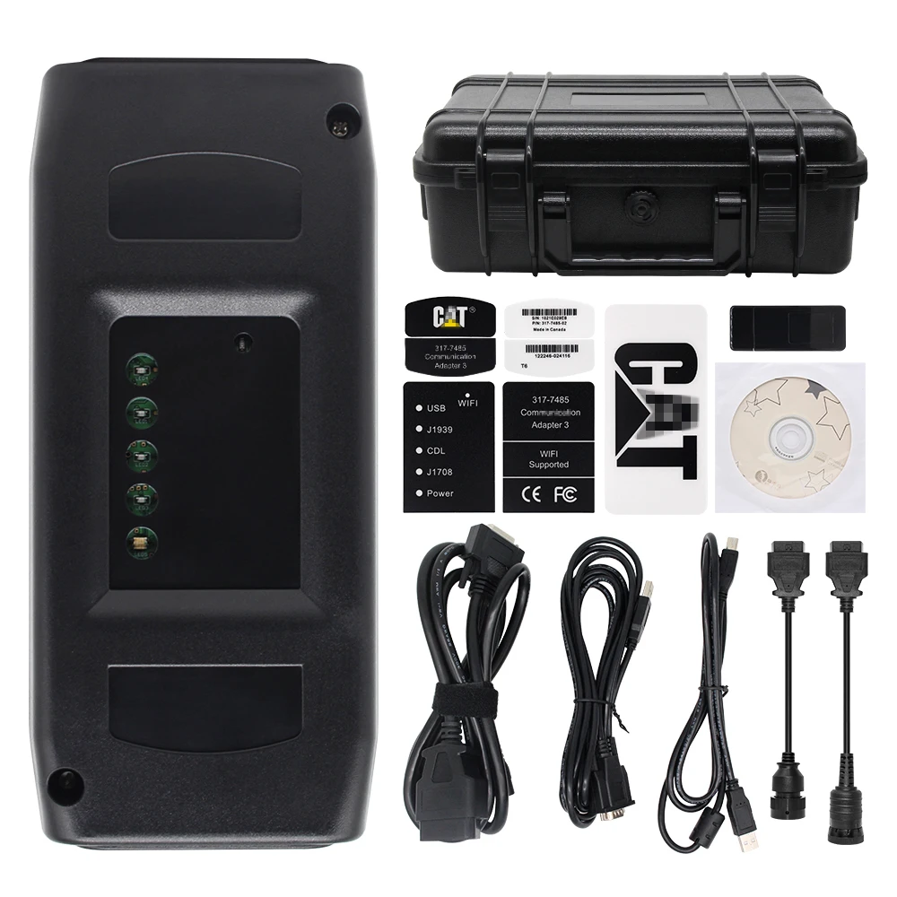 Software A ET3 Adapter For CAT Truck Diagnostic Tool Communication 317-7485 With Wifi Usb ET3 Heavy Duty Scanner diagnostic tool
