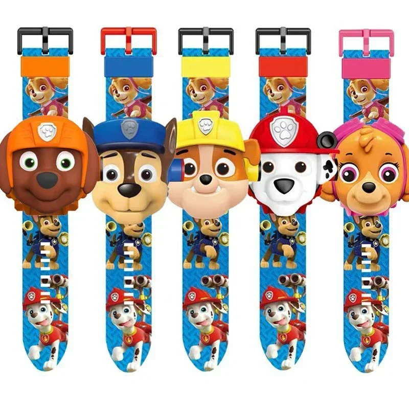 Paw Patrol 3D 24Style Projection Time Clock Orologio Digitale Anime Cartoon Dog Patterns Kids Toy Decoration Supplies Regalo Di Compleanno