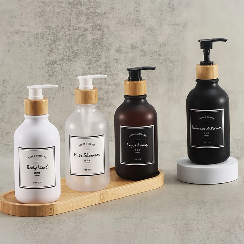 300/500ml Soap Dispenser Bottles Bathroom Bath Pump Bottle Refillable Shampoo Shower Gel Liquid Empty Bottles for Kitchen Soap dispenser soap pump shampoo bottles