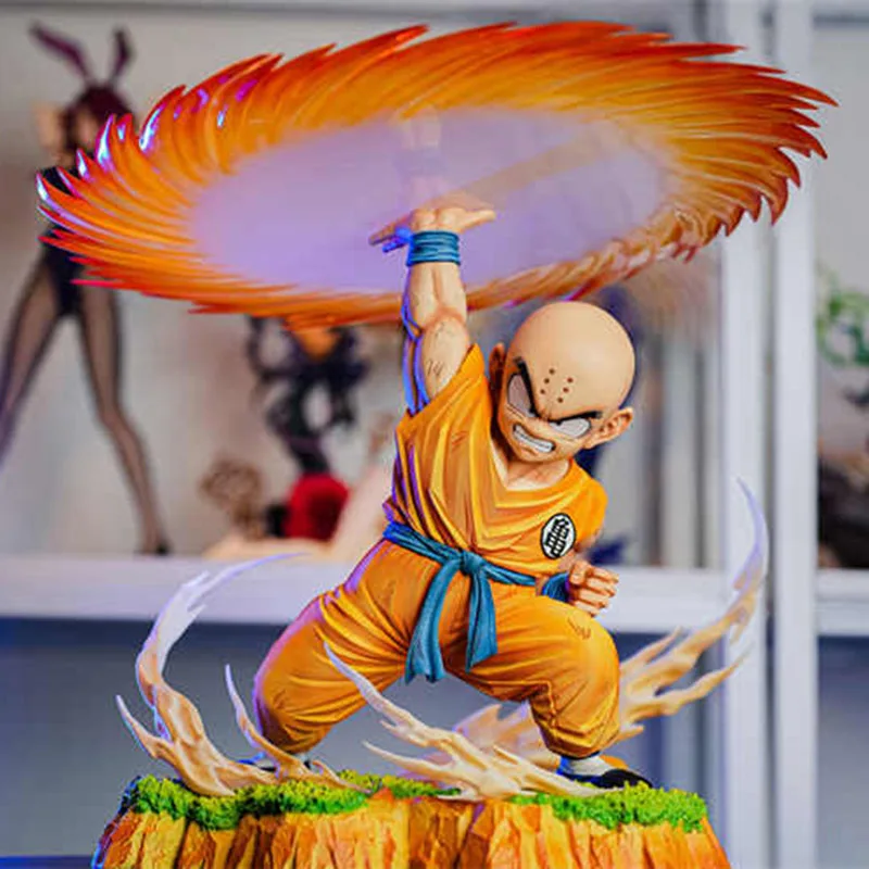 Anime Kuririn Dragon Ball Action Figure, CS Kuririn, Estatueta Qi Yuan Chop, Estátua de PVC, Brinquedos Modelo de Coleção, Presentes Boneca, 25cm