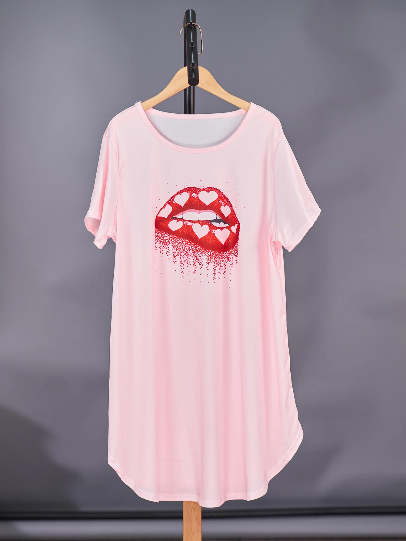 Plus size dress, short dress, sexy and minimalist style, home and casual wear, can be worn externally. Plus size 1-5XL