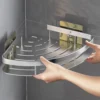 Bathroom Shelf Bathroom Towel Rack Shelves Wall Shower  Shampoo Rack No Drill Shelf Bathroom Tripod Storage Rack 5
