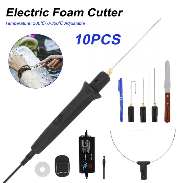 4 In 1 Foam Cutter Electric Styrofoam Cutter Set with Digital Voltage  Controller Hot Wire Cutting Pen Styrofoam Cutter Engraver - AliExpress