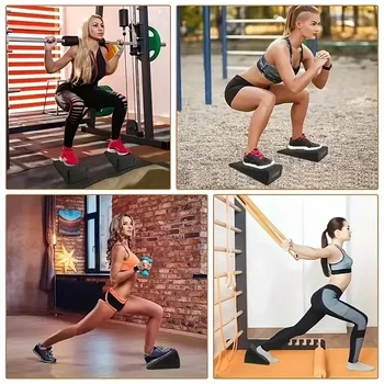 3pcs Yoga Wedge Stretch Slant Boards Adjustable Bricks Squat Wedge Blocks For Exercise Gym Fitness Yoga Accessories Pilates Yoga 5