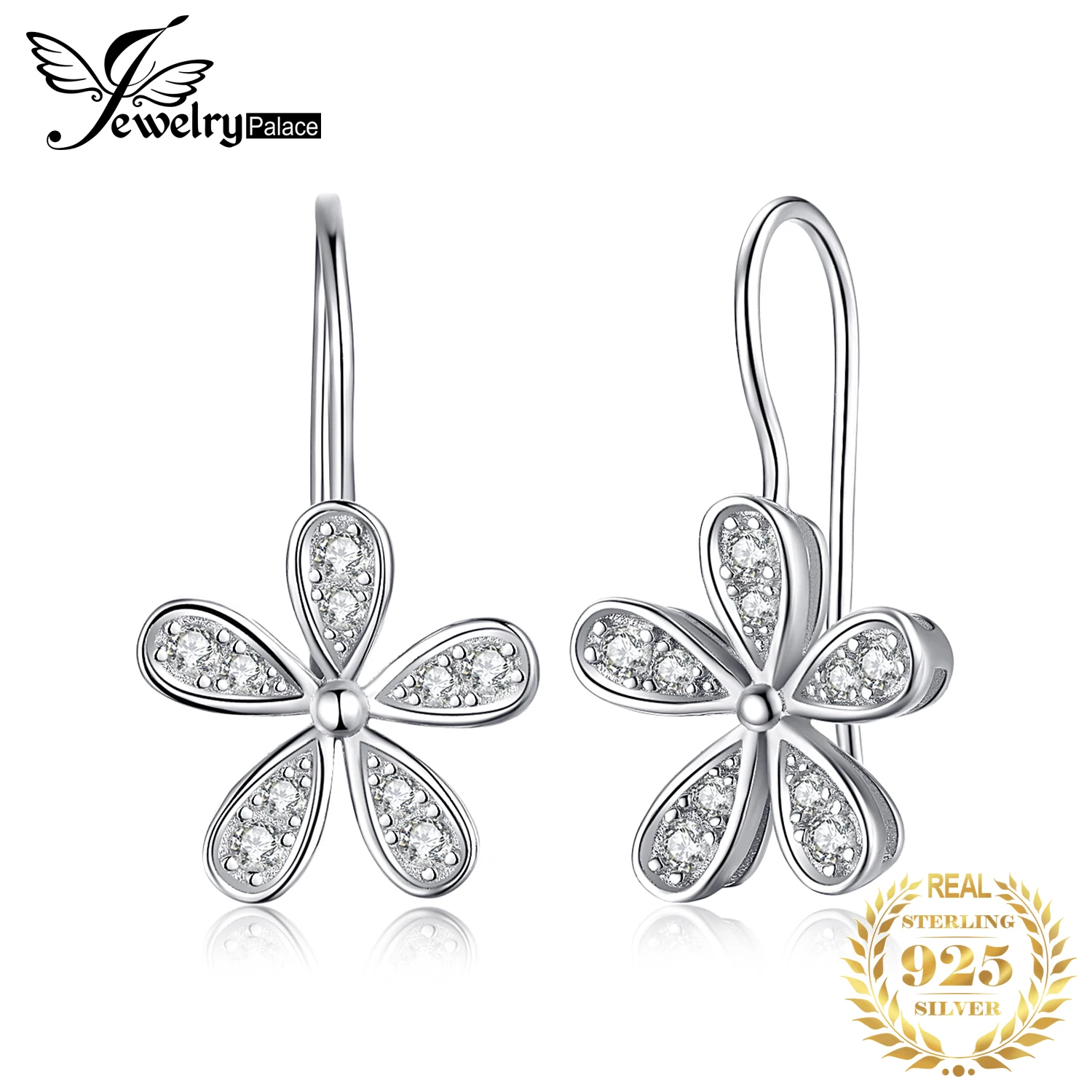 Real 925 Sterling Silver Daisy Charm Ladybug Dangle Bead For Bracelet CZ Jewelry