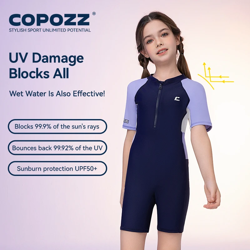 COPOZZ 20502 Costume da bagno per bambini Anti UV Costume intero UPF 50+ Rash Guard - Image 5