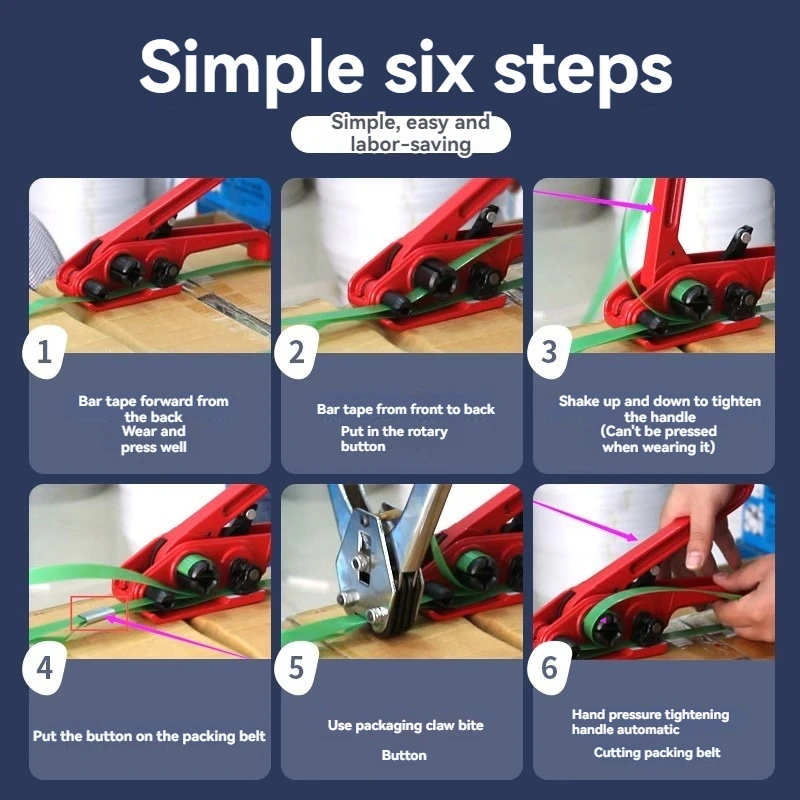 Manual Packer Strap Tying Machine Packing Baler Pliers Belt Plastic Hot Melt Packing Pliers