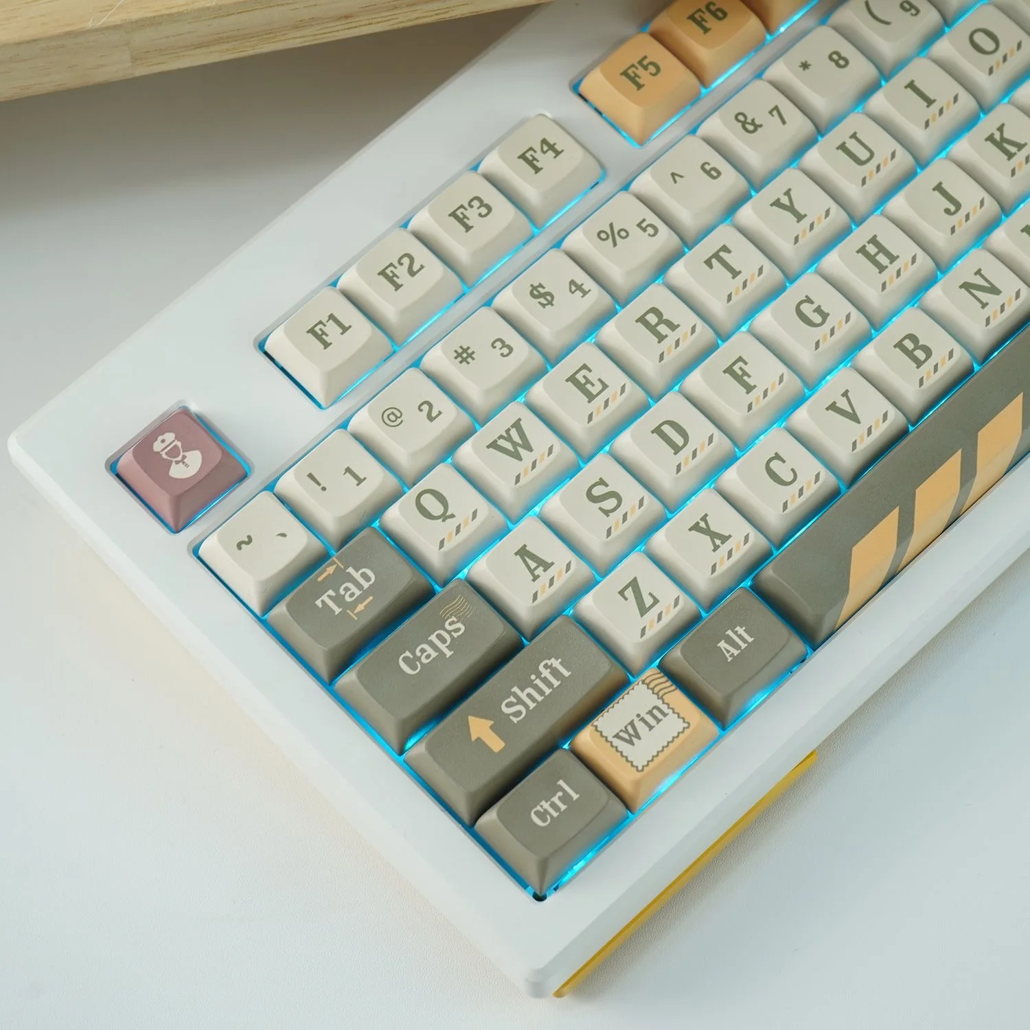 

Колпачки для клавиш в стиле ретро Postman, колпачки для клавиш XDA с 127 клавишами, колпачки для клавиш PBT, квадратные, термосублимационные, для переключателей MX, механическая клавиатура
