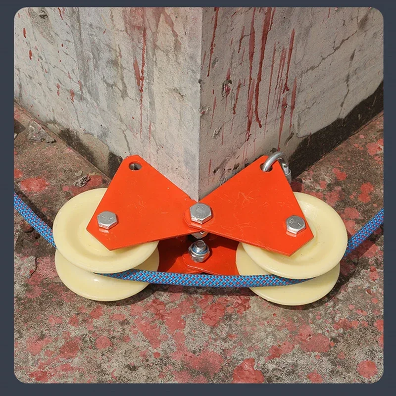 The Use Of Corner Pulleys For Cable Laying In Power Engineering,Foldable Turning Wheel 4 Size Fit Rope Diameter 20-50mm 2