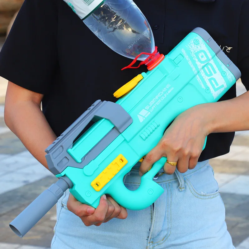 2024 New P90 Electric Water Gun Shooting Toy Fully Automatic Summer Beach Children's Outdoor Fun Toy Boys and Girls Adult Toy 6