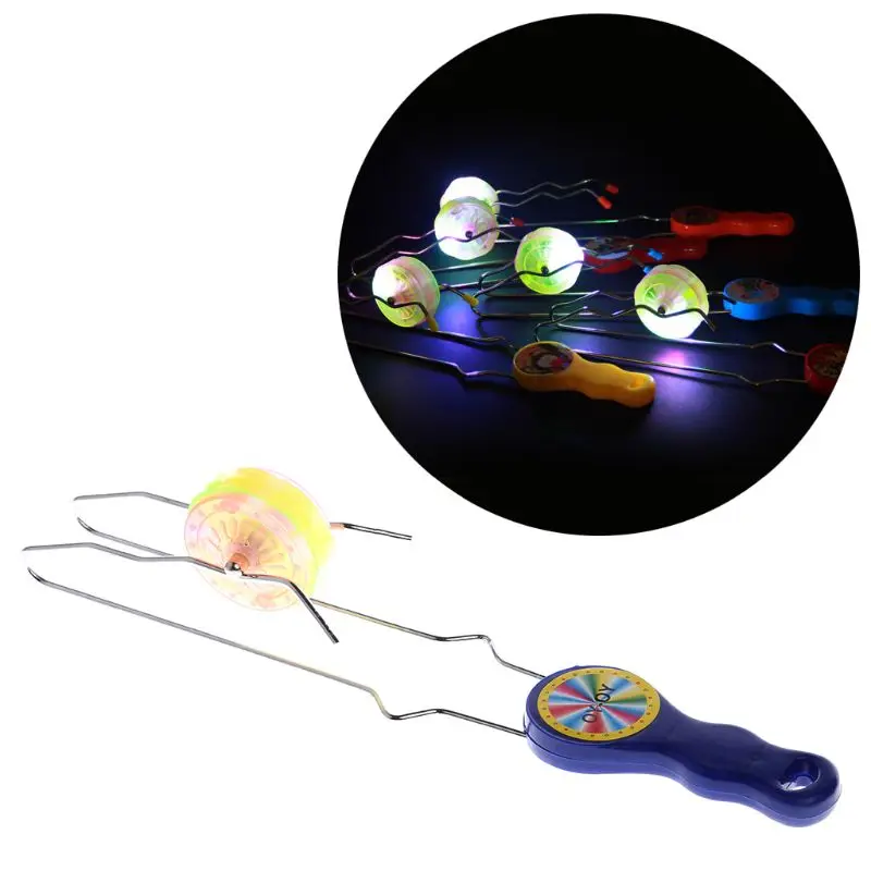 Yoyo Ball Colorful LED Flashing Magic Rail Rolling Flywheel YO-YO Ball Toy Kids Gifts
