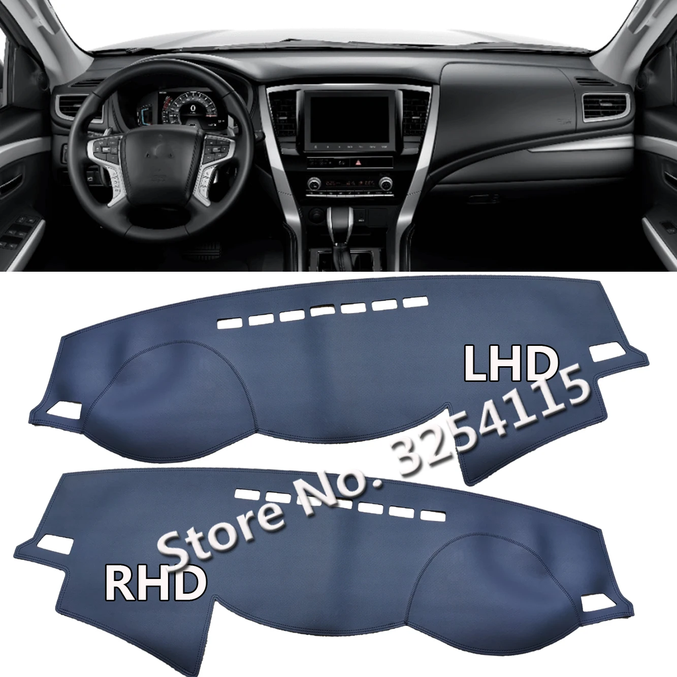 Leather Dashmat Dashboard Cover Pad Dash Mat for Mitsubishi L200 Triton  Strada Strakar Barbarian Fiat Fullback RAM 2015 2020 AliExpress