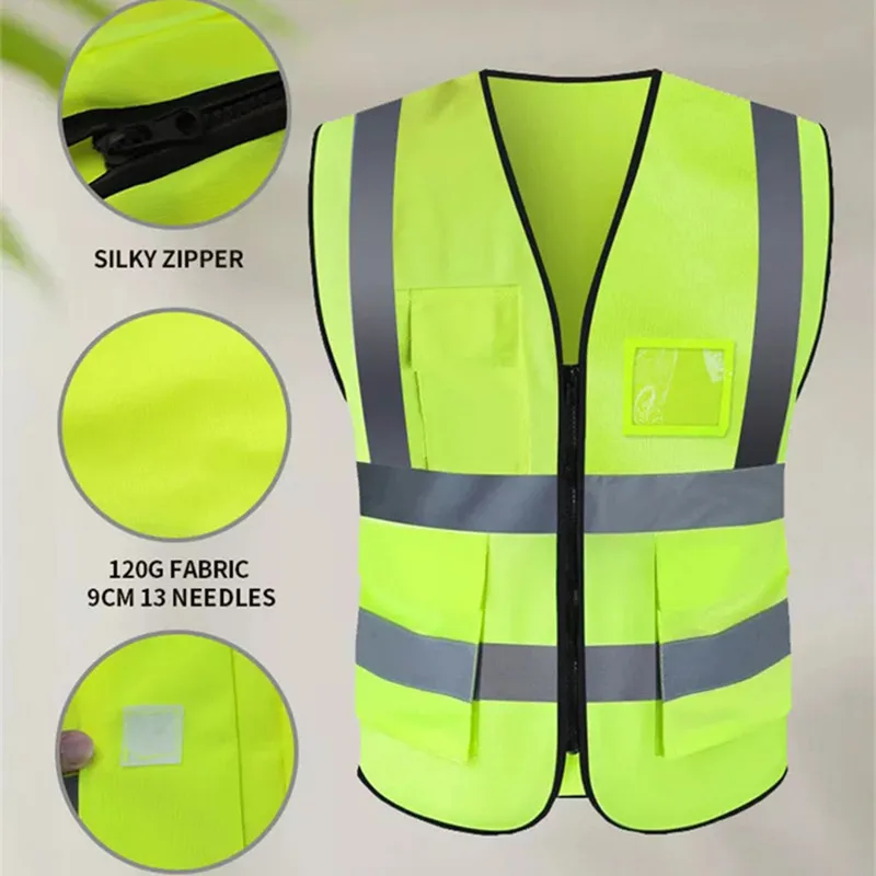 Chalecos de seguridad vial de 10 piezas, ropa de trabajo y reflectante, soporte logotipo personalizado, venta mayor _ - AliExpress Mobile