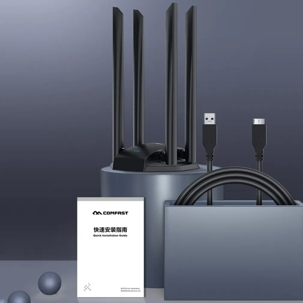 wifi booster amplifier WI-FI Tốc Độ 1300Mbps Đầu Thu 4 * 6dBi Kép Ăng Ten Người Lái Xe Không Tầm Xa Mạng 2.4 & 5GHz Để Bàn Adapter CF-WU785AC industrial wifi signal booster