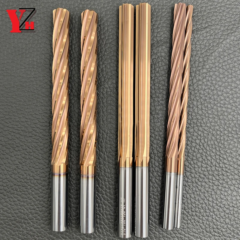 100mm 150mm Machine Reamer HRC60 Coated Straight Groove Tolerance H7 Harened Steel Metal Cutter CNC Turning Hole hss reamer