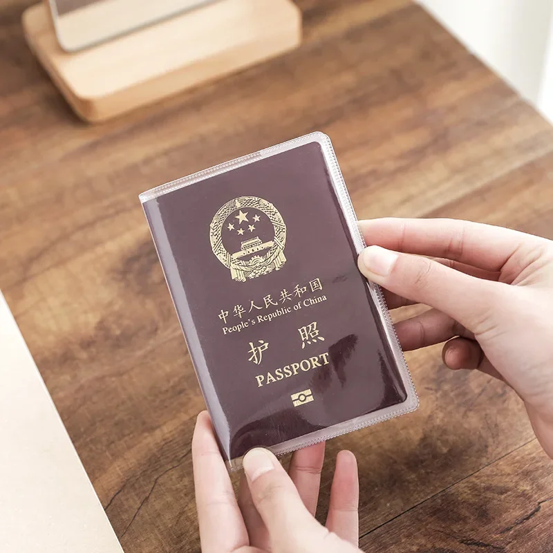 Transparent Passport Travel PVC Business Credit Card Cover Storage Bag Bank Card Protection ID Case