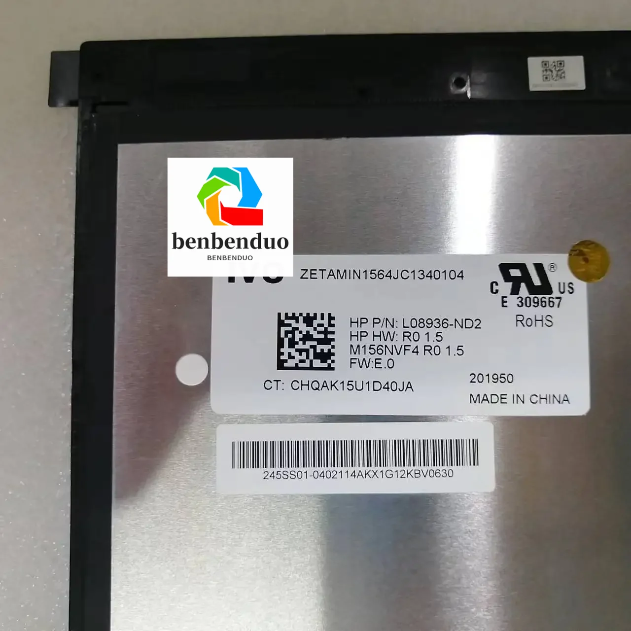 HP Zbook studio x360 g5 ġ Ʈ LCD ȭ, M156NVF4 R0 1.2 P/N B156ZAN03.0 L08936-ND1
