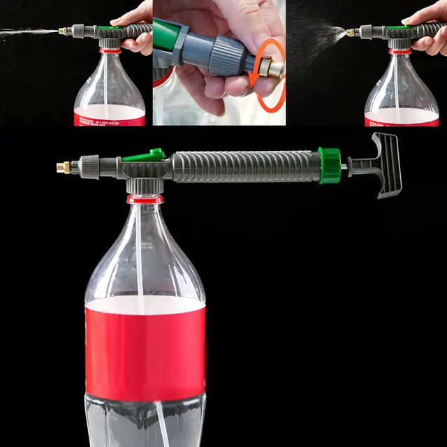 Kertészeti Nyomás Pray -Kerti Víz Permetezőgép Állítsa Be A Kocsi Fúvóka Sprinkler Kézi Porító Öntözés Porlasztása