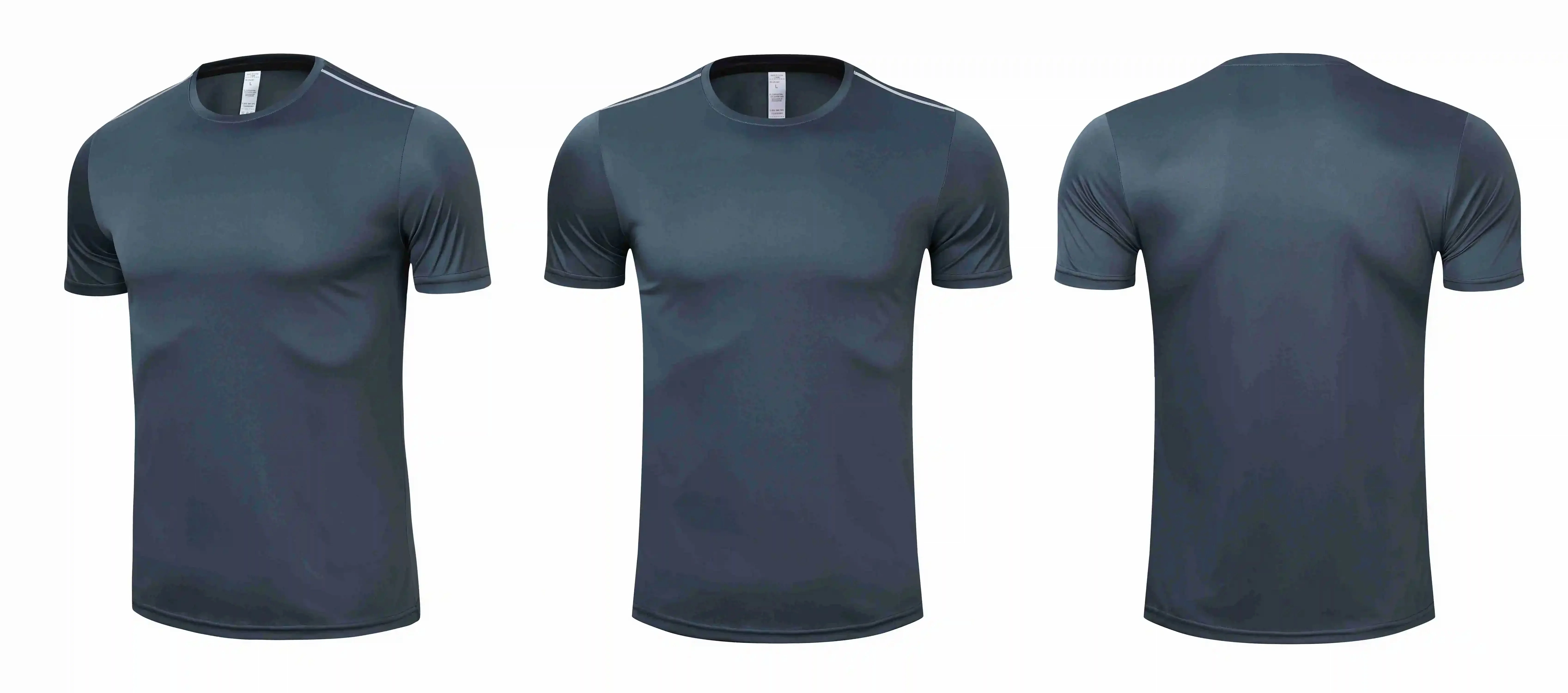Men Women Quick Dry Short Sleeve Sport T Shirt Gym Jerseys Fitness Shirt Trainer Running T-Shirt Teenager Breathable Sportswears