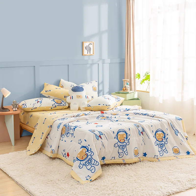 

Quilt Class A Combed Pure Cotton Core Machine Washable Thin Air-conditioned Cool Comforter Summer On The Bed Comfort Bedspread