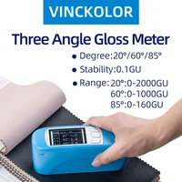 Tri-angle Gloss Meter CS-380,High- Precision 20/60/85 Degree Portable Glossmeter,For Car Paint,Furniture,Rubber,Paper,Film 1