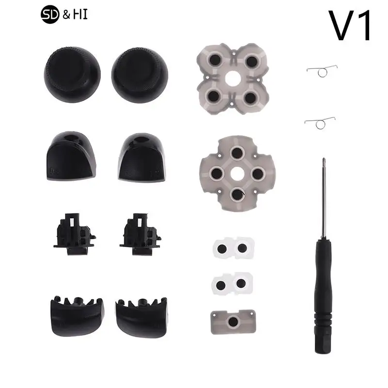 

1Set L1 R1 L2 R2 Trigger Buttons Analog Stick Conductive Rubber Repair For PS5 Controller Gamepad V1 V2