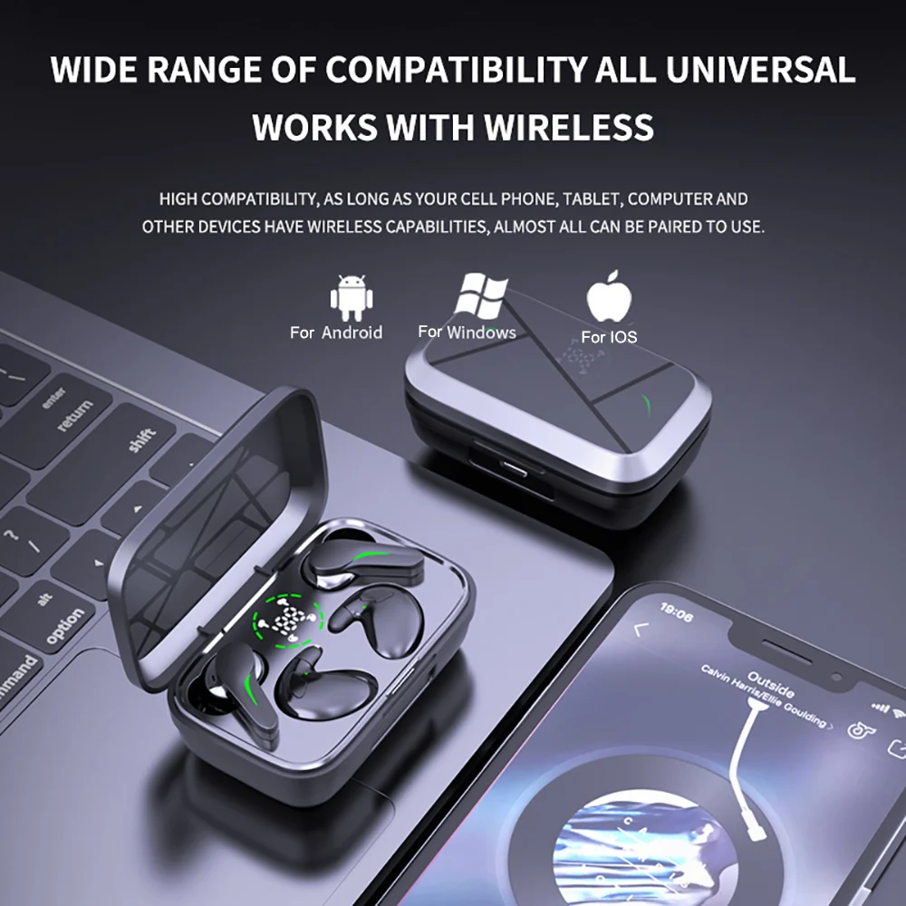 Two Pairs of Headphones Bluetooth 5.3 Gaming Headsets+ Wireless Mini Sleep Earph