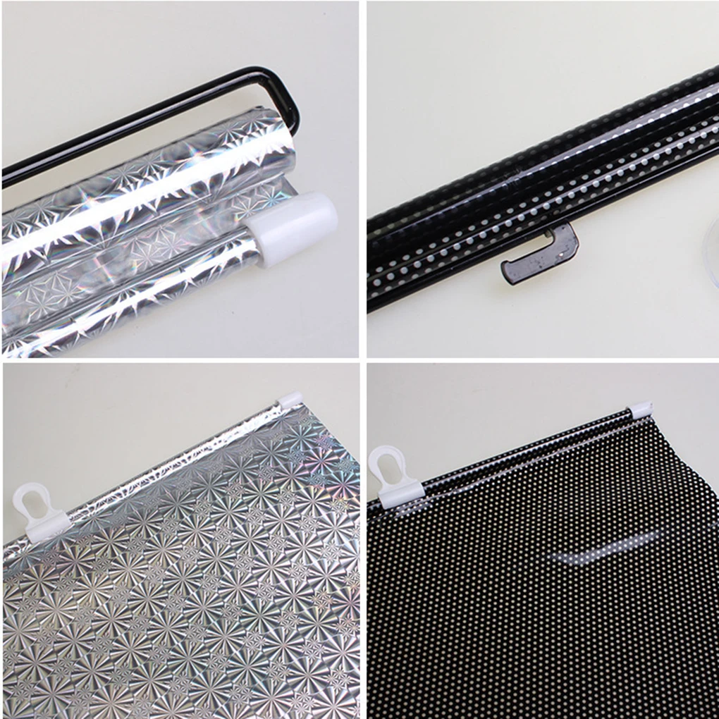 Car Windshield Sunshade Automatic Retractable Window Sun Shade Block Cover Curtain Automotive Sunvisor