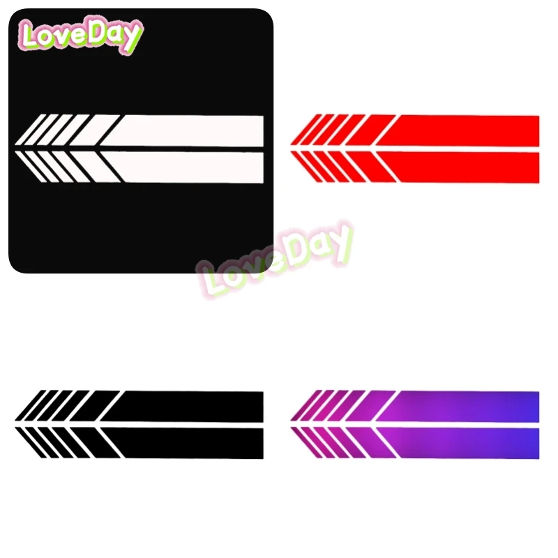 

2pcs Наклейка Зеркала Заднего Вида Car RearView Stripe Stickers Vinyl Decal Auto Decorative Accessories