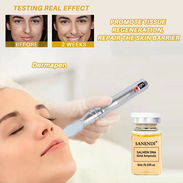 2 in 1 Salmon DNA &Jet Care VC serum firming deep skin care moisturizing whitening ampoule facial anti-aging Whitening Set 2