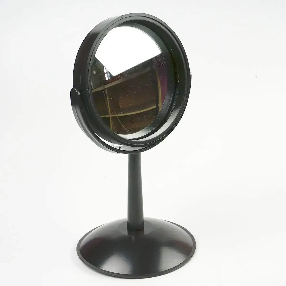 Convex Mirror Diameter 10cm Physics Teaching Experiment Equipment Magnifying Optical Glass with Base Bracket