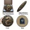 Wooden Wall Clock with Dragon Pattern: A Stylish Time - piece for Home or Office, Runs on AA Batteries 3