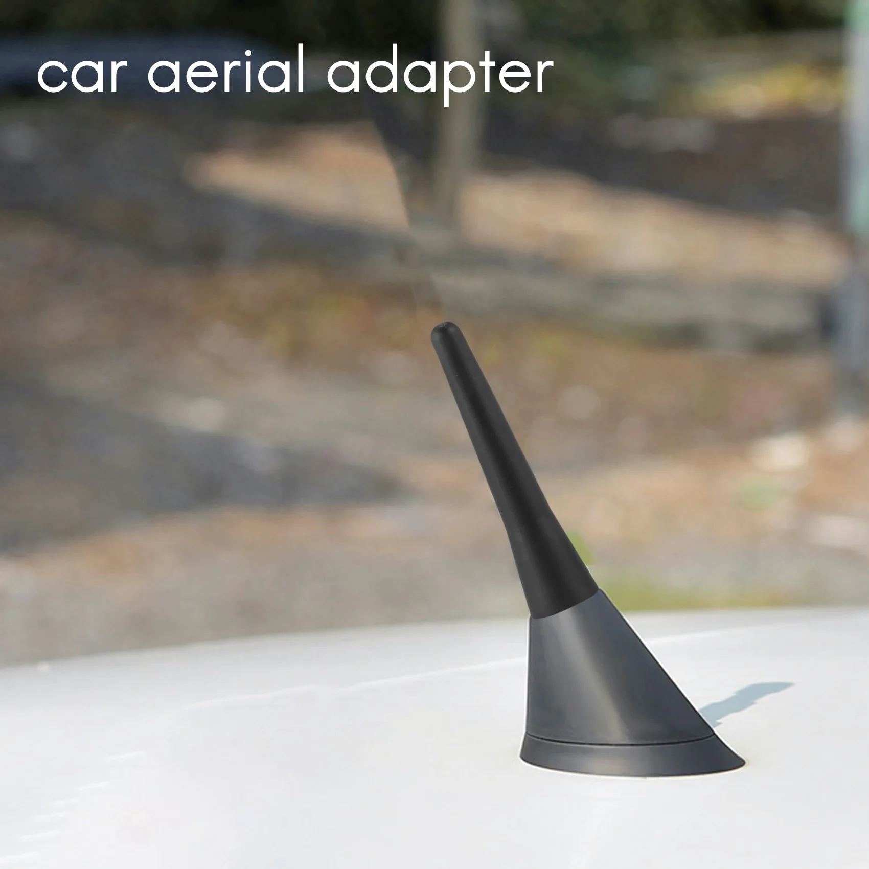 

Universal Car Antenna, 6.5 cm (2.5 Inch) Small Short Car Aerial, Mini Car Radio Accessories, FM/AM Inputs M5 M6, Black