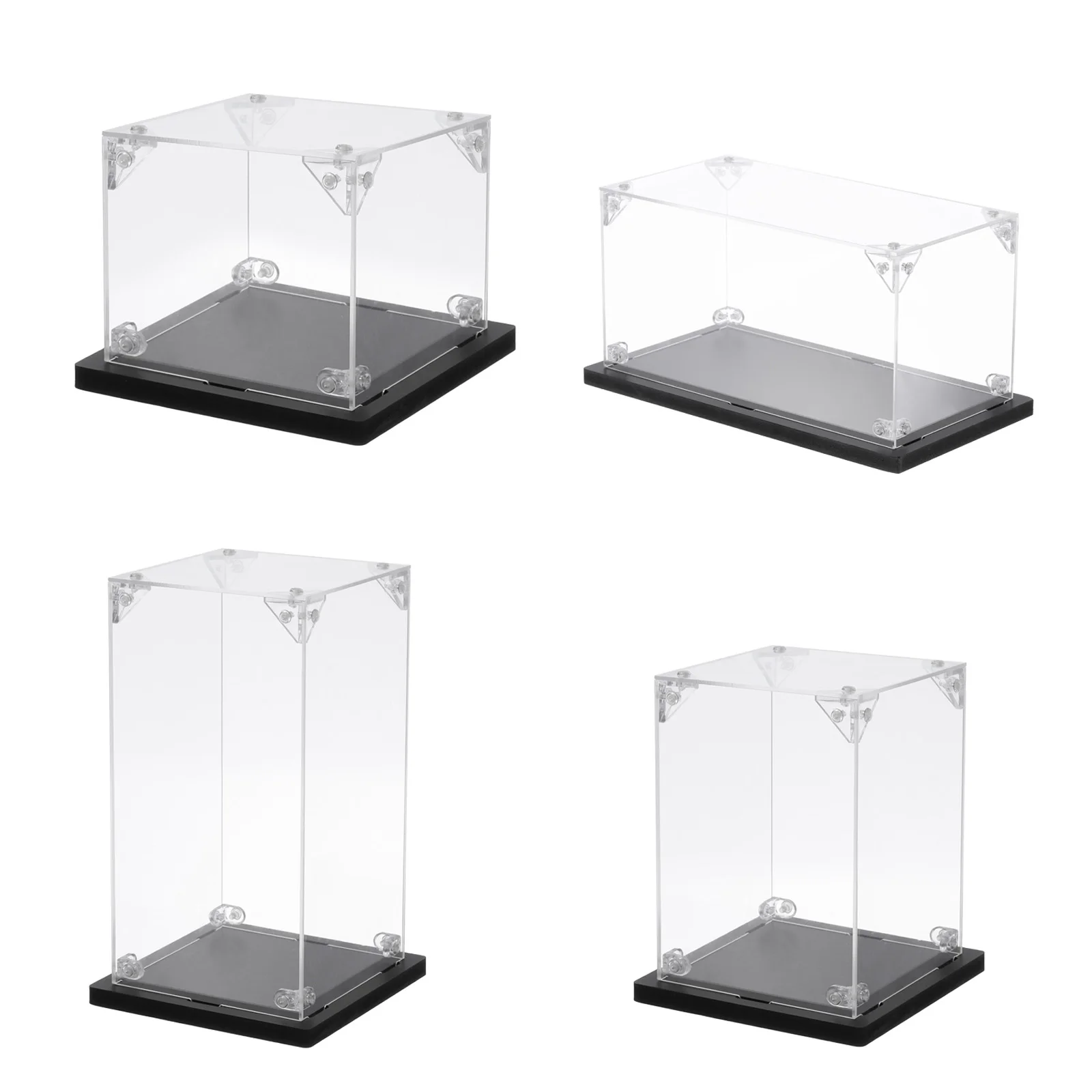 

Clear Acrylic Display Case Dustproof Display Box Storage for Collectibles Assemble Action Figures Toy Car Model Collection Show