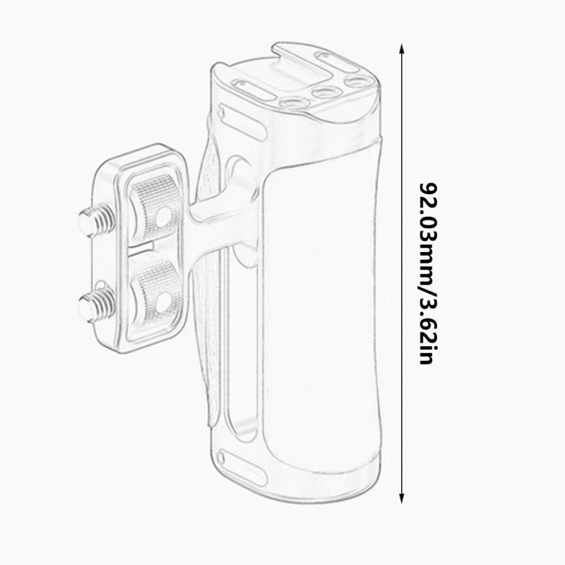 Mini Side Handle Camera Hand Grip Stabilizers For DSLR Mirrorless Video Cameras With Cold Shoe Mount 1/4-20 Screws Mount D2RC