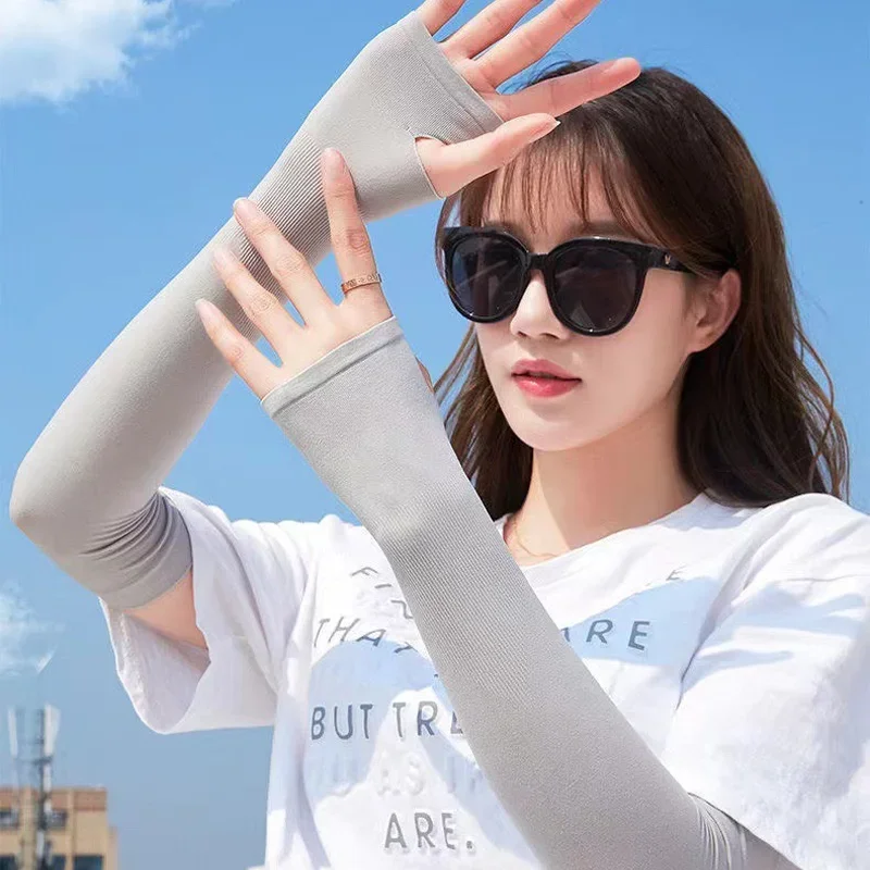 Arm Sleeves Warmers Sports Sleeve Sun UV Protection Cooling For Running Fishing Cycling