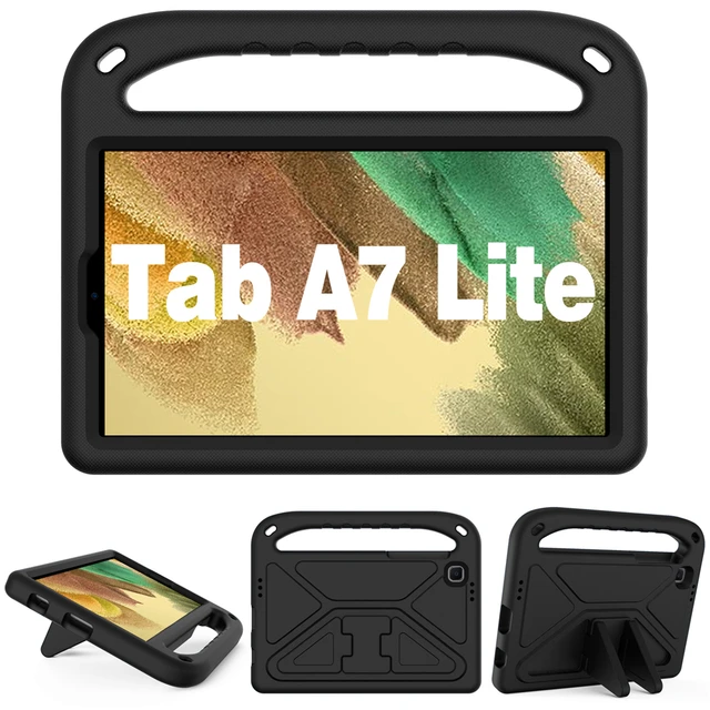 For Samsung Galaxy Tab A7 Lite Case EVA Tablet Stand Cover Case for Galaxy Tab A7 Lite SM-T220 SM-T225  8.7 inch  Kids Case black