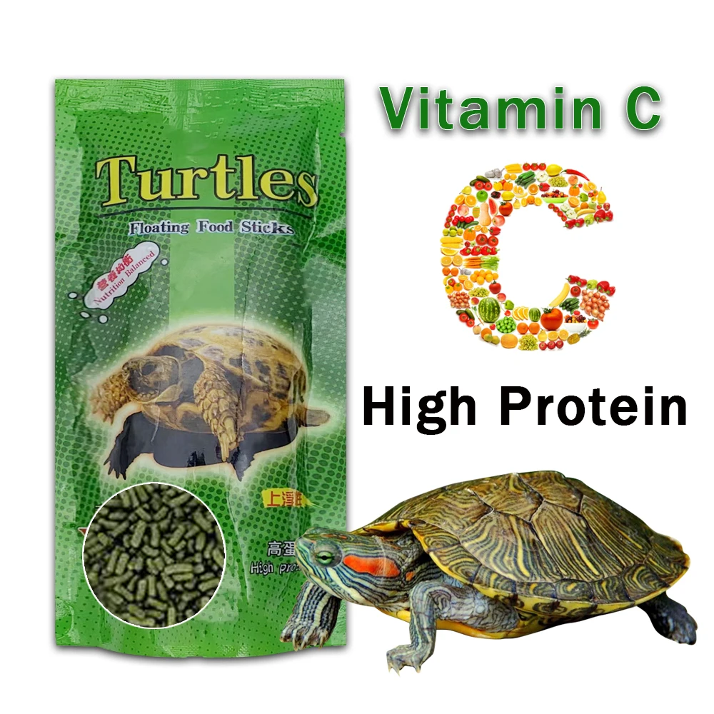 Nourriture pour tortue à haute teneur en calcium, repas de poisson