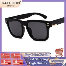 

Flat Top Oversize Square Sunglasses Women Men Fashion Retro Gradient Sun Glasses Leopard Big Frame Vintage Eyewear Uv400 Shades