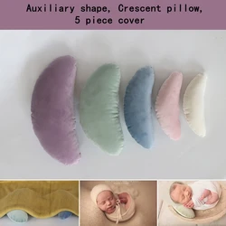 Newborn Posing Beans Bag Baby Photography Prop Pillow,Baby Pillow Newborn Positioner Auxiliary Shape Crescent Pillow 5 set