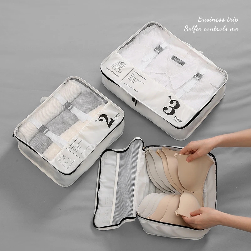 1pc Travel Underwear Organizer, Double-layer Bra Underwear Pantyhose Socks Storage  Bag, Portable Packing Cube For Travel