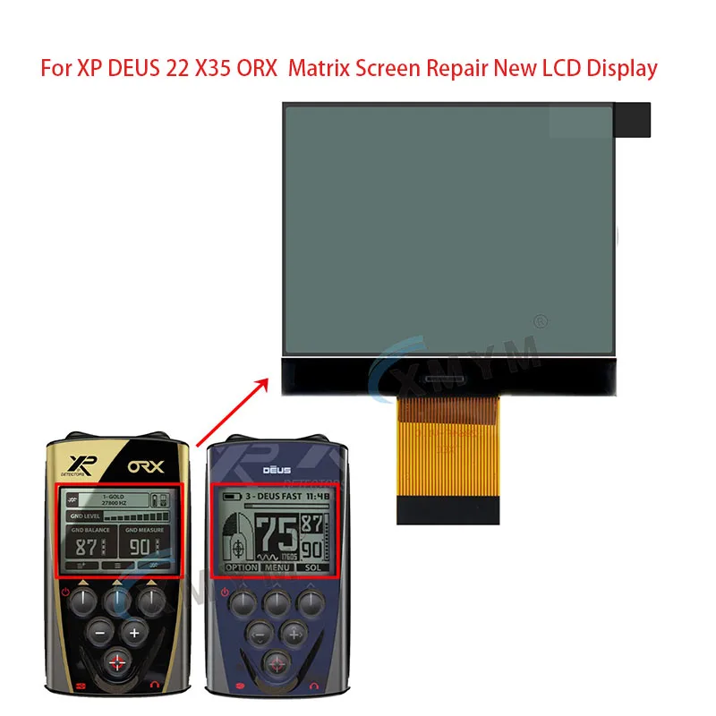 Für xp deus 22 x35 orx matrix bildschirm reparatur neues lcd display – Detail 1